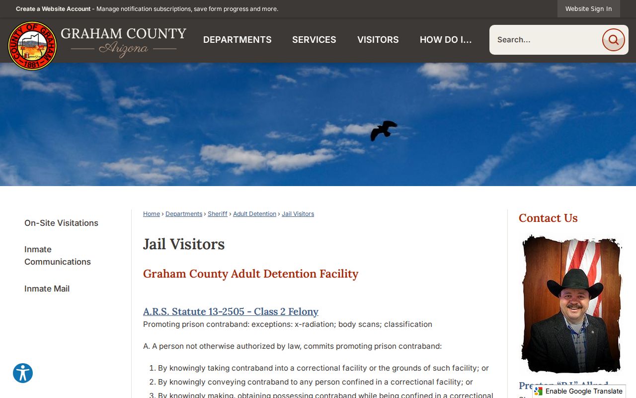 Graham County active warrant bond guidance